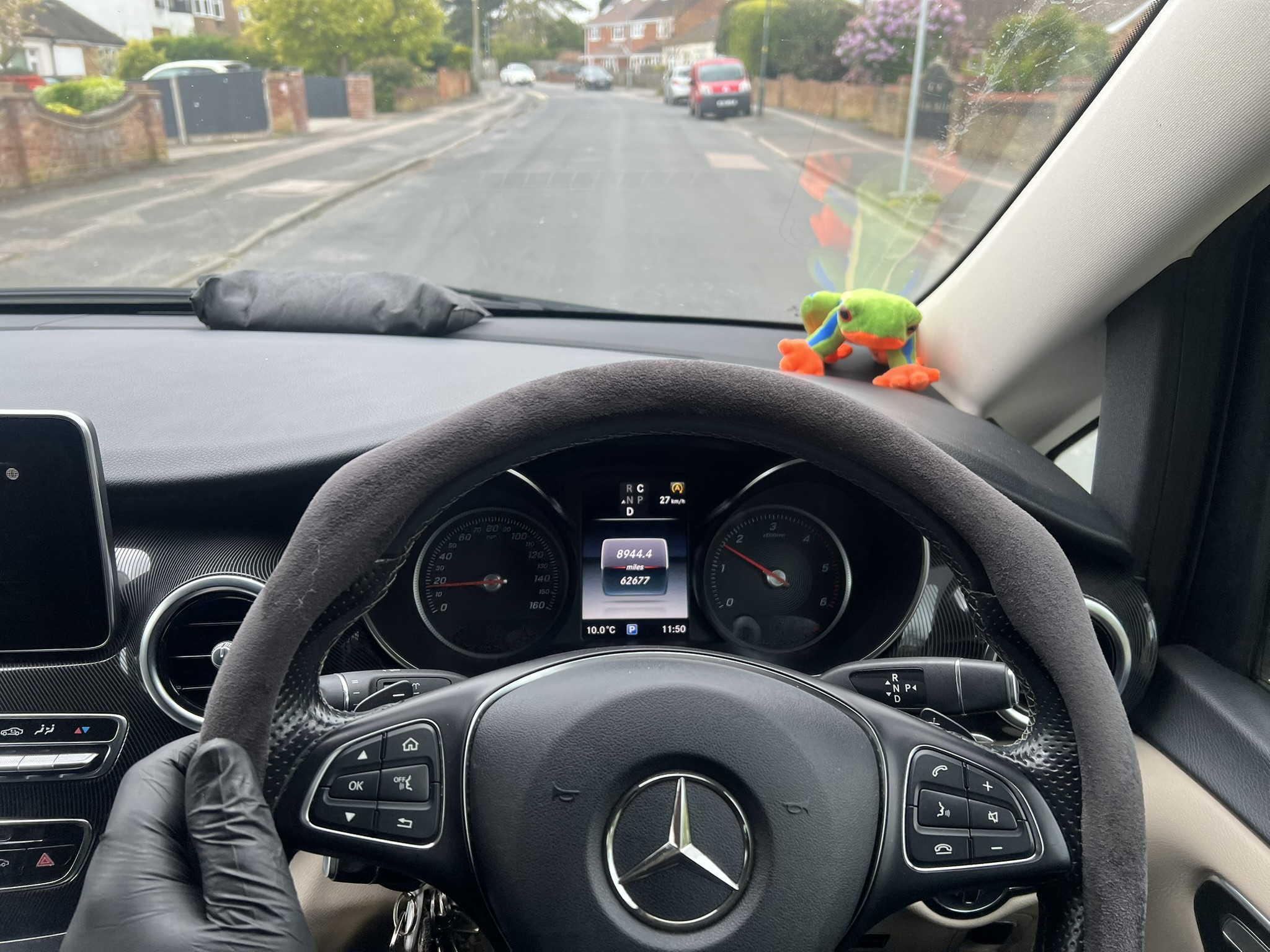 Mercedes van being road tested after a mobile service